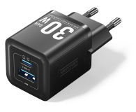 Vention Ładowarka 1x USB-A 1x USB-C GaN 30W czarna - 1543397 - zdjęcie 1